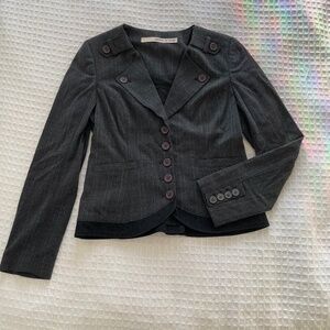 DKNY Jeans Dark Gray Jacket with button detailing